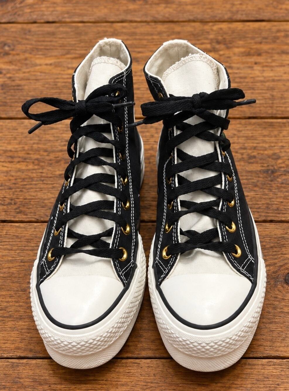 Converse Chuck Taylor All Star Lift Platform Floral High Tops Black Women’s 7